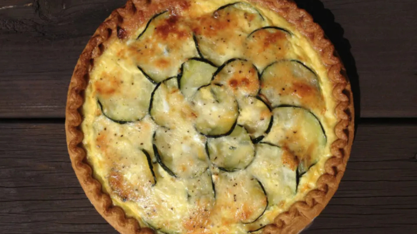 Zucchini & Caramelized Onion Quiche