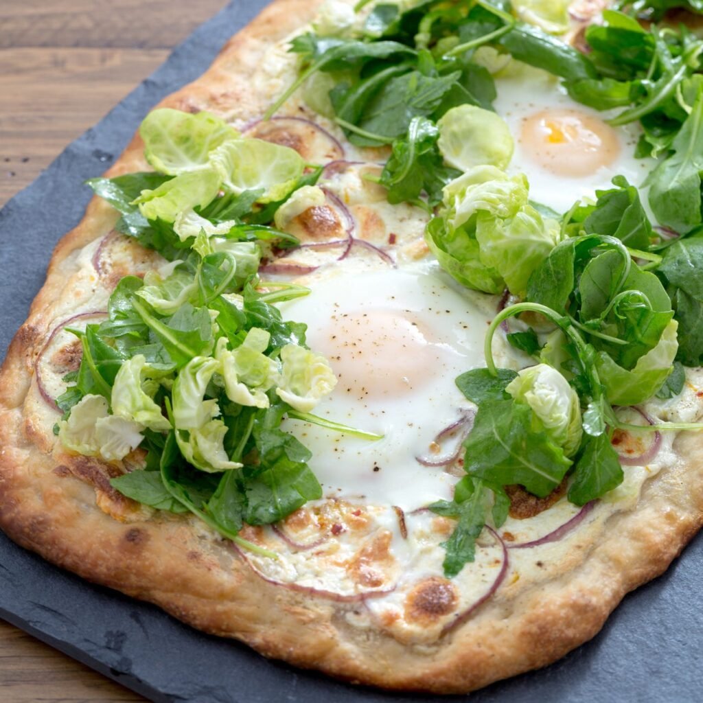 White Pizza With Arugula
